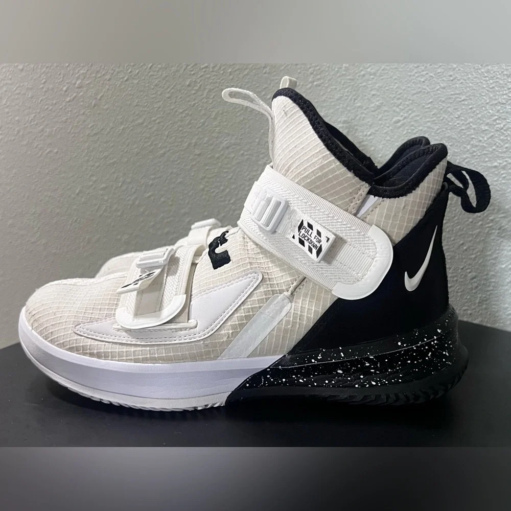 Nike Lebron Soldier XIII 13 SFG TB White Black  CN9809-113 Basketball Sneakers - Picture 2 of 14